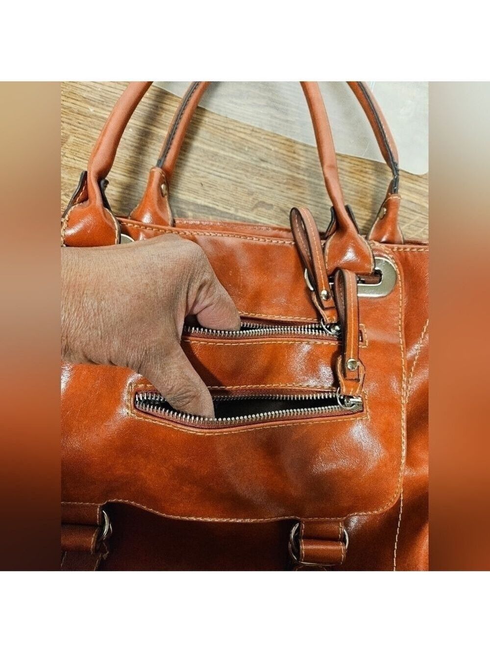 Aldo Caramel Hobo Shoulder Bag - Picture 3 of 14